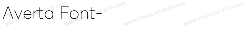 Averta Font字体转换